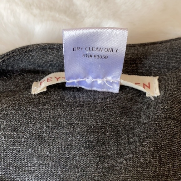 Peyton Jensen Open Front Gray Jacket Sz Large - Picture 6 of 9